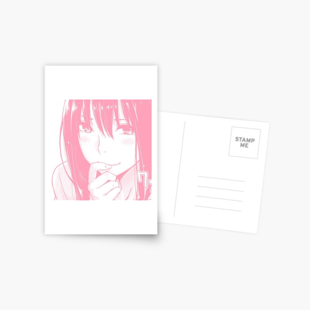 Heart eyes pink Aesthetic Anime pfp Photographic Print for Sale by  otakubento2020