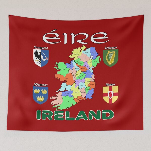 Item preview, ÉIRE (IRELAND) - MAP OF PROVINCES AND COUNTIES designed and sold by CathalDevlin.