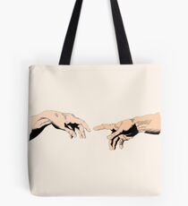 The Creation of Adam - Comic Book, Color. Tote Bag