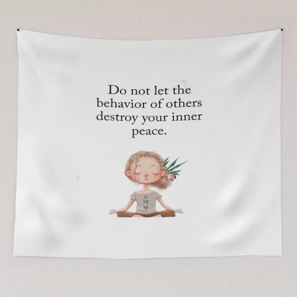 Item preview, Do not let the behavior of. Other destroy your inner peace t-shirt  designed and sold by Frangi_Pane_ Magazine.