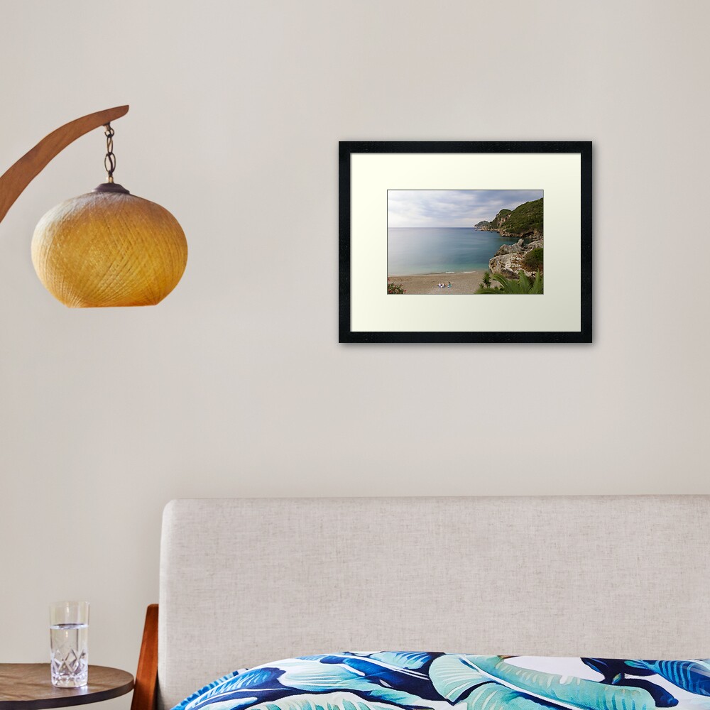 Liapades Beach, Corfu Island, Greece Framed Art Print