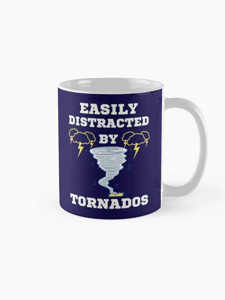 Cool Blue Tornado Coffee Mug by Unique Liquid Art Finds Store