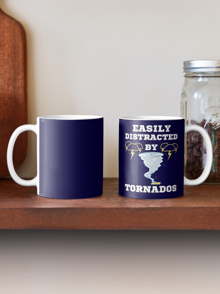 Cool Blue Tornado Coffee Mug by Unique Liquid Art Finds Store