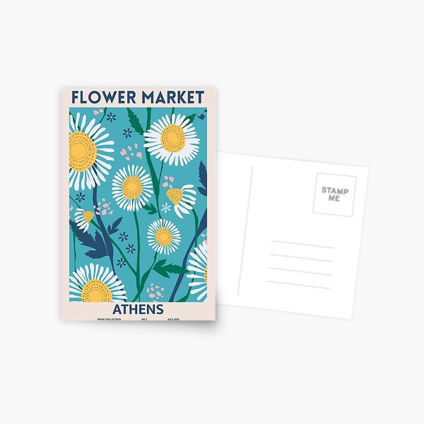 Flower Market Postcard