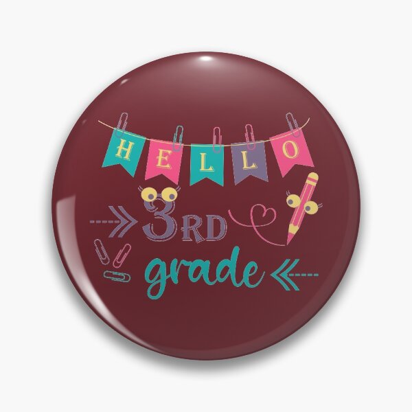 Item preview, Hello third grade Hello 3rd grade designed and sold by CutieBlue.