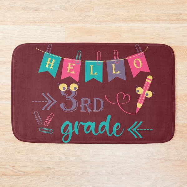 Item preview, Hello third grade Hello 3rd grade designed and sold by CutieBlue.