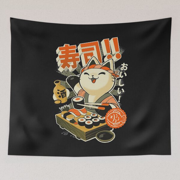 Item preview, Sushi Chef Cat  designed and sold by kathleennelly.