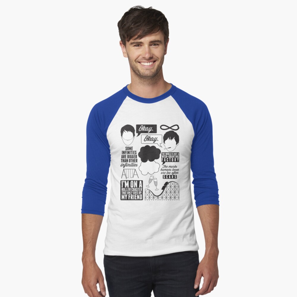 The Fault In Our Stars Collage Baseball ¾ Sleeve T-Shirt