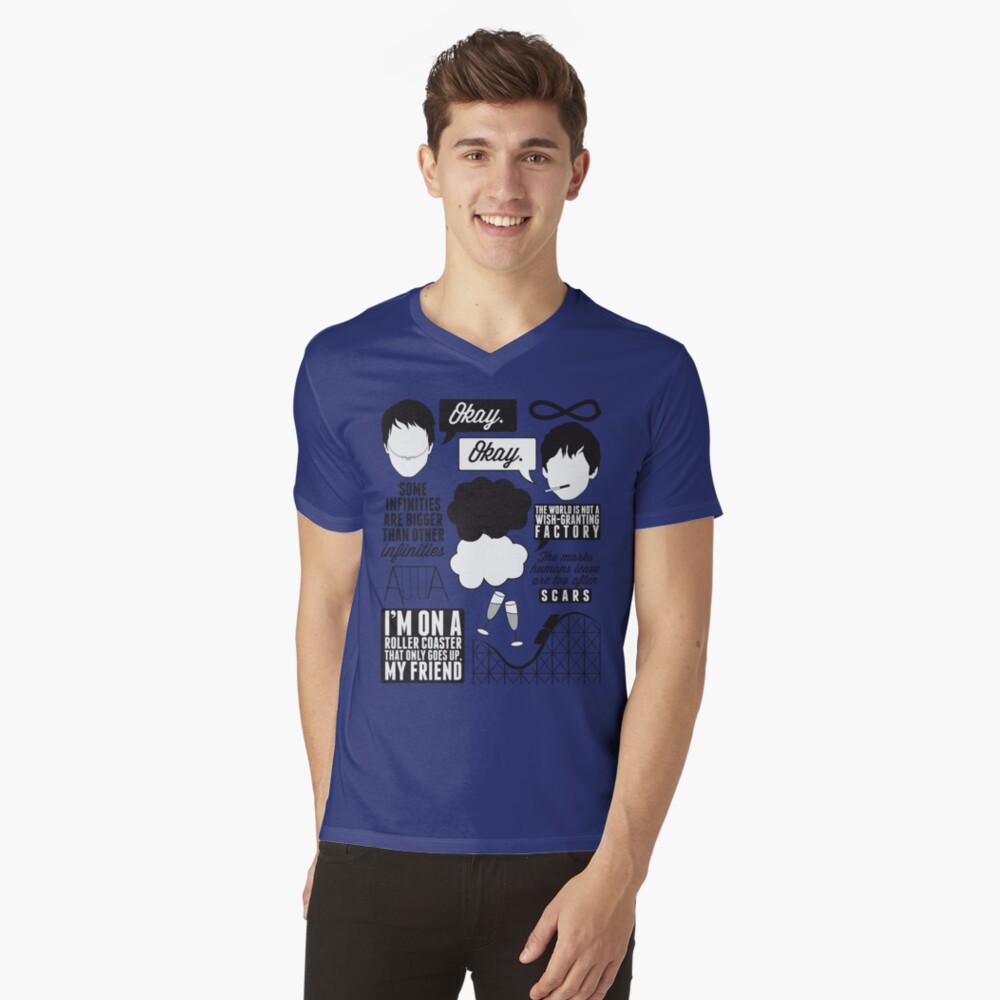 The Fault In Our Stars Collage V-Neck T-Shirt