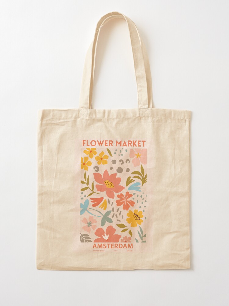 flower market tote bag