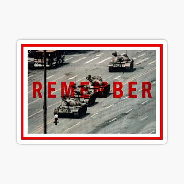 Item preview, Remember Tiananmen Square (Tank Man) designed and sold by TonyAra.