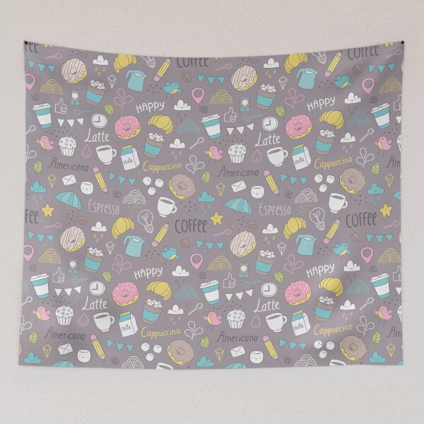 Item preview, Coffee pattern designed and sold by kostolom3000.