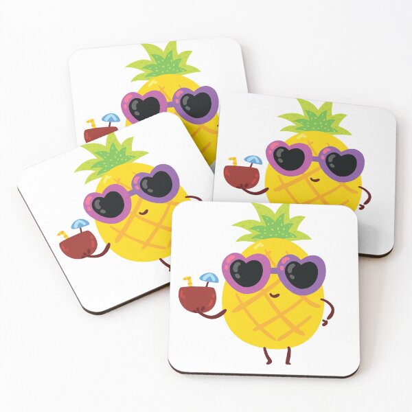 Item preview, Cute Funny Summer Pineapple With Sunglass designed and sold by BeyoBug.