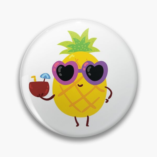 Item preview, Cute Funny Summer Pineapple With Sunglass designed and sold by BeyoBug.