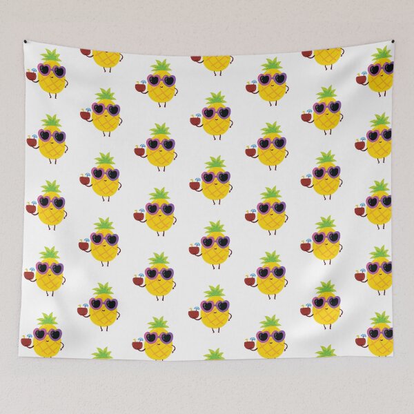 Item preview, Cute Funny Summer Pineapple With Sunglass designed and sold by BeyoBug.