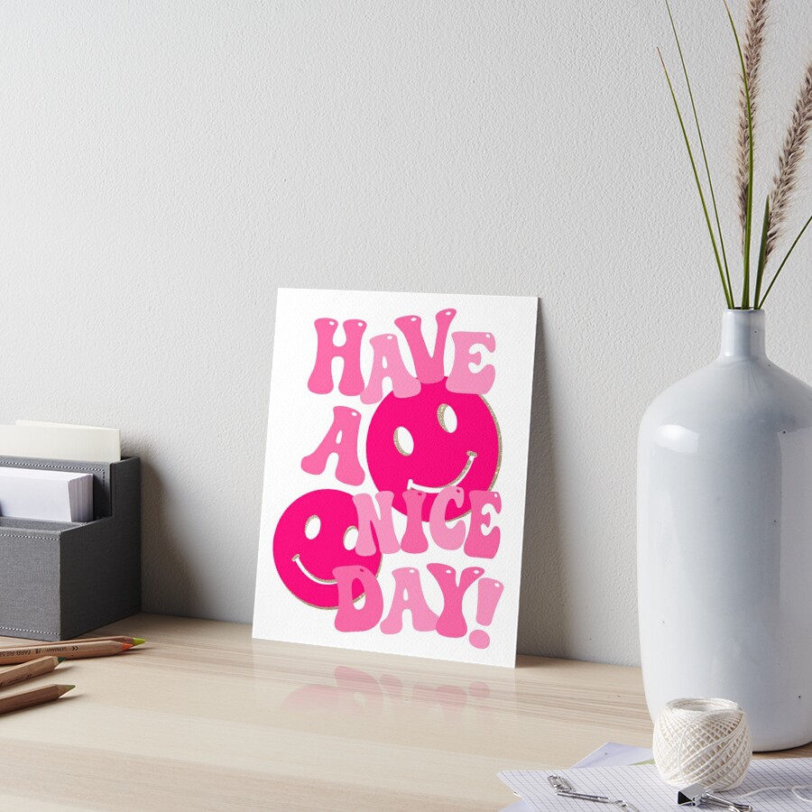 Have a nice day paper word sign with colorful Vector Image