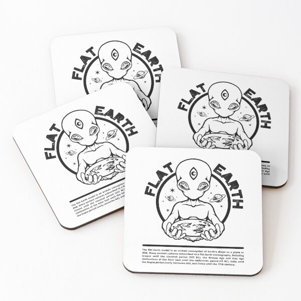 Item preview, Flat Earth Society, Flat Earthers Club, Alien, Black  designed and sold by anghelapparel.