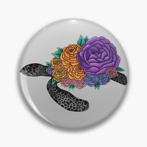 Item preview, Floral Turtle  designed and sold by Melville-Magic.
