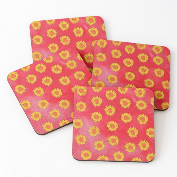 Item preview, Sunflowers on red designed and sold by GasconyPassion.