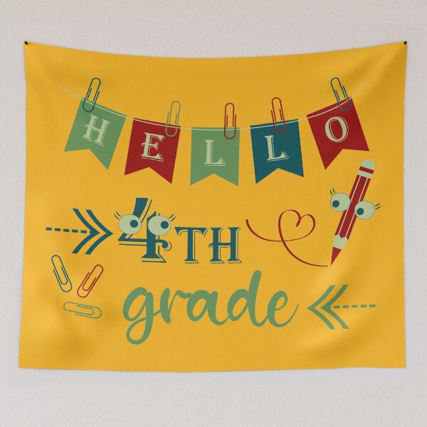 Item preview, Hello fourth grade Hello 4th grade designed and sold by CutieBlue.