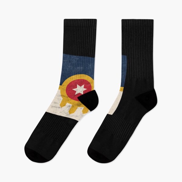 Item preview, Tulsa Oklahoma retro flag designed and sold by mikoala50.