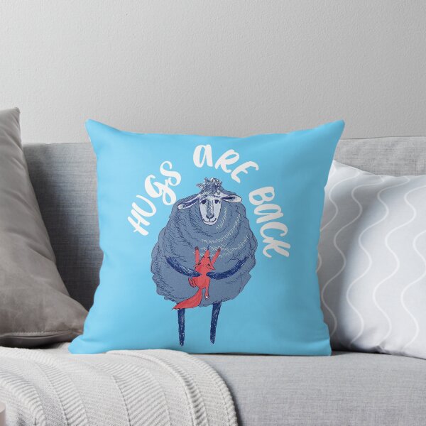 Item preview, Hugs Are Back - sheep and wolf hugging designed and sold by ghazalish.