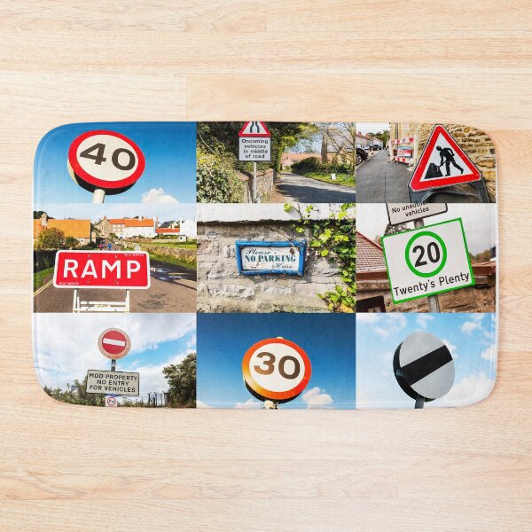Item preview, UK Road Signs Montage designed and sold by Paul Thompson Photography.