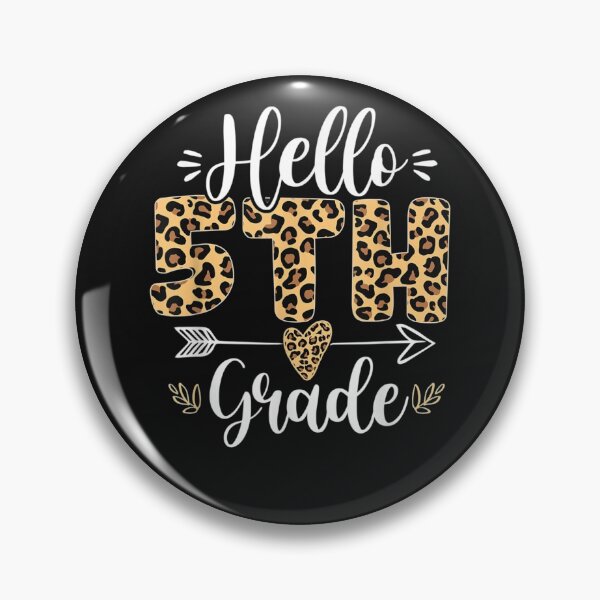 Item preview, hello 5th grade fifth grade teacher leopard back to school designed and sold by anthonybarr1205.