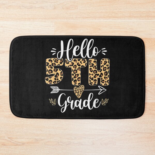 Item preview, hello 5th grade fifth grade teacher leopard back to school designed and sold by anthonybarr1205.