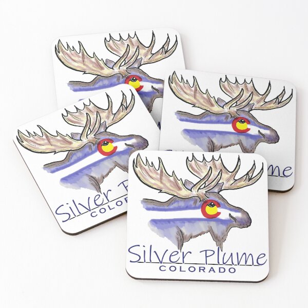 Item preview, Silver Plume Colorado moose sketch designed and sold by artisticattitud.