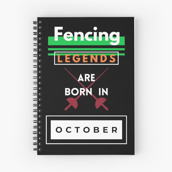 Item preview, Fencing Legends Are Born In October designed and sold by ARCASTstore.