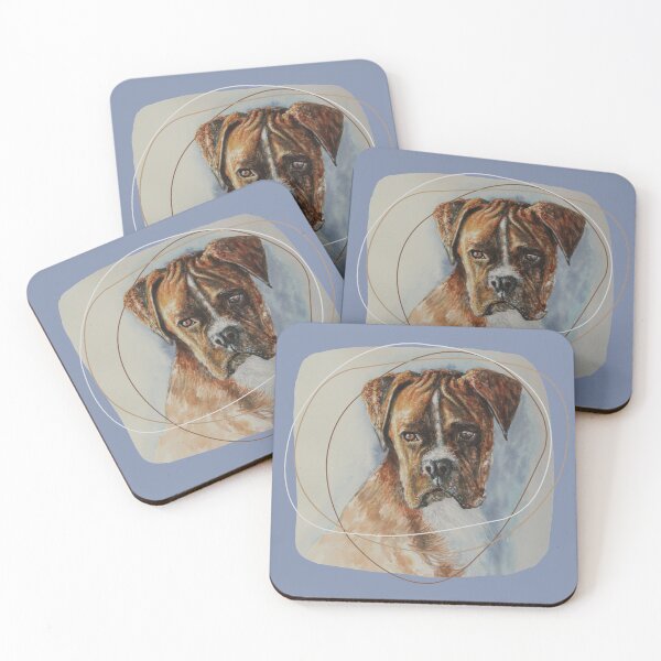 Item preview, Boxer dog in watercolor. designed and sold by anneliesfineart.