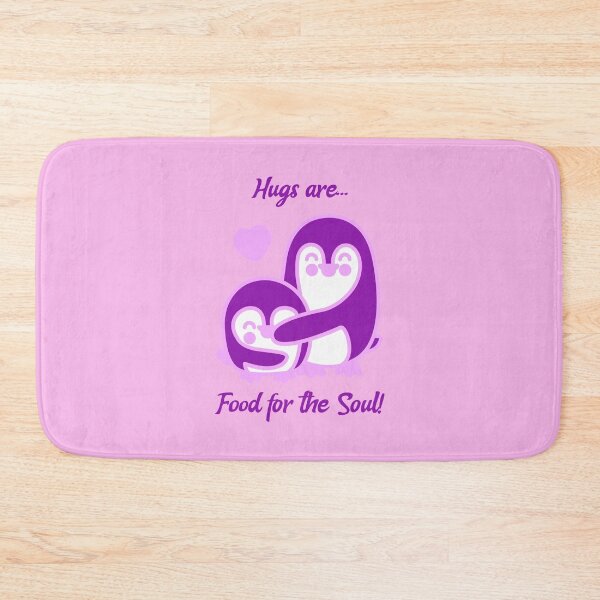 Item preview, Hugs Are...Food for the Soul Penguins embrace designed and sold by LeftFieldFunny.