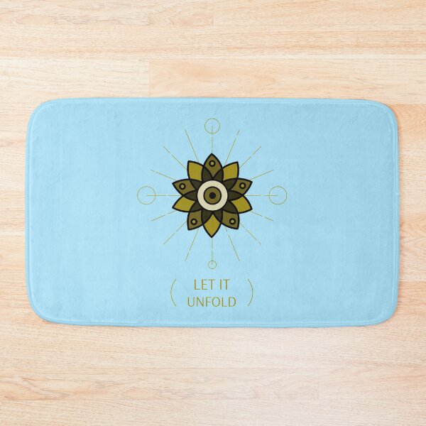 Item preview, Let It Unfold mandala zen quote spiritual gifts designed and sold by KiriBrero.