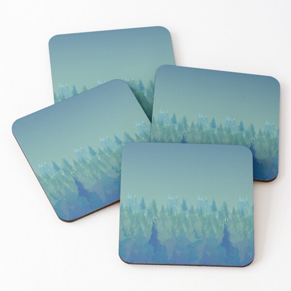 Item preview,  Fir Forest ,fir skyline woods, Misty Silhouettes, Mountain beautiful landscape designed and sold by quickkdesign.