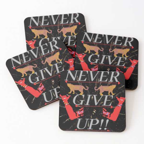 Item preview, Never give up designed and sold by Roshan Keenoo.