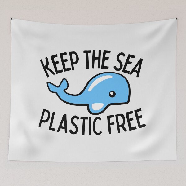 Item preview, Keep The Sea Plastic Free designed and sold by Hedda Young.