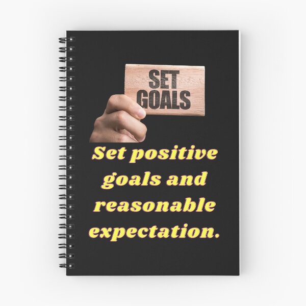 Item preview, Set positive goals and reasonable expectation. designed and sold by superbtshirts.
