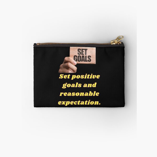 Item preview, Set positive goals and reasonable expectation. designed and sold by superbtshirts.