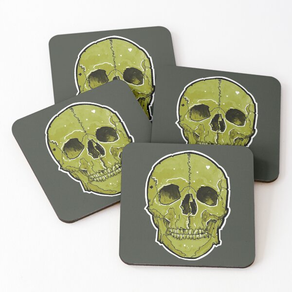 Item preview,  green skull  designed and sold by weilertsen.