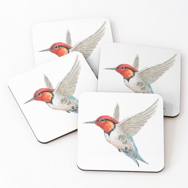 Item preview, Side view, flying, bees, hummingbirds, birds are small in size, with scaly feathers, brightly colored designed and sold by zenger2021.