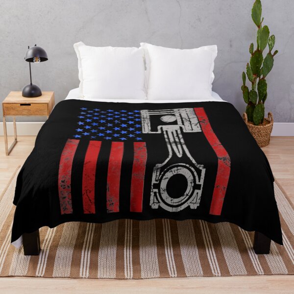 Item preview, American Flag Piston Muscle Car Patriotic Vintage  designed and sold by glynismalcolm.