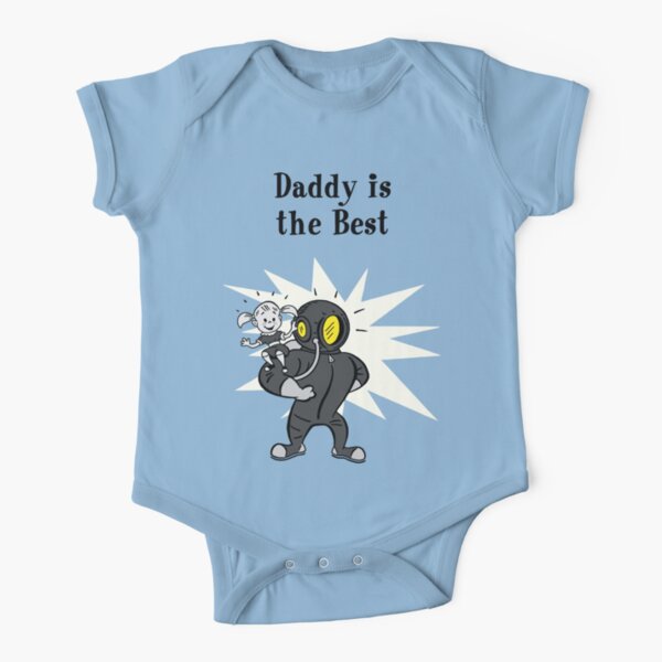 BioShock – Daddy is the Best (Black) Short Sleeve Baby One-Piece