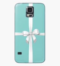Blaues Band Geschenk Hülle & Klebefolie für Samsung Galaxy