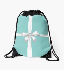 Blue Ribbon Gift Drawstring Bag