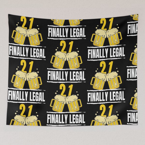 Item preview, 21 And Legal -  Finally Legal 21st birthday designed and sold by PlusAdore.