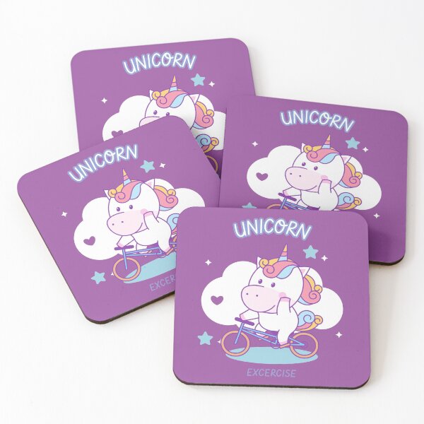 Item preview, Rainbow Unicorn Out Cycling designed and sold by Art Without Curves.