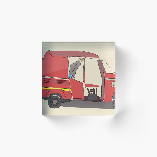 Item preview, Siesta in a Tuktuk (Red) designed and sold by Nyathira.