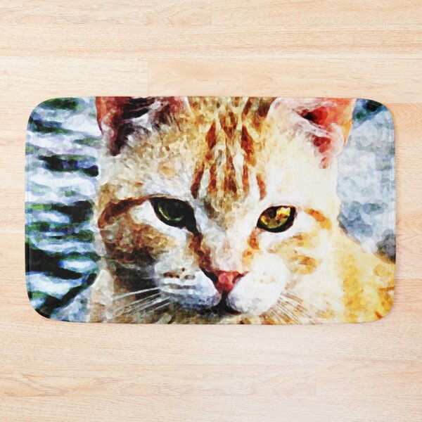 Item preview, Young Yellow Cat Portrait designed and sold by Anna Lemos.