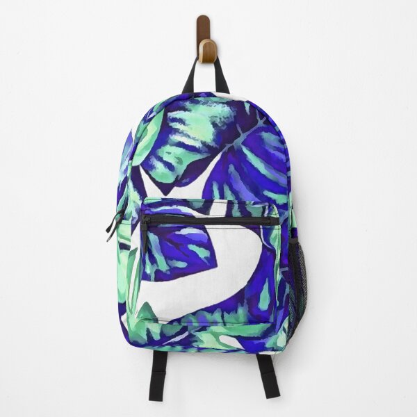 Item preview, Tropical Leaves Of Banana and Monstera Blue Aqua Cut Out designed and sold by taiche.